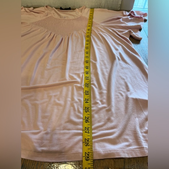 Chic Soft Pink Smocked Blouse – Love & Legend (Size X - Picture 5 of 8